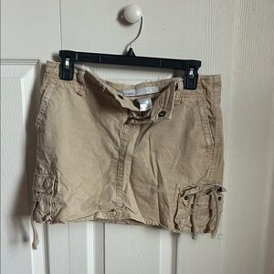 Old Navy Tan Cargo Mini Skirt with Utility Pockets